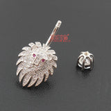 S925 Belly Button Ring with Zircon Stones 6 8 10mm Pin Length Piercing Navel Bar