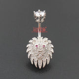 S925 Belly Button Ring with Zircon Stones 6 8 10mm Pin Length Piercing Navel Bar