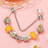 Love & Home Charm Bracelet With Star Pendant - Gift for Mom