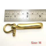 Brass Keychain Fob Clip Vintage Key Ring Wallet Chain Hook