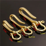 Brass Keychain Fob Clip Vintage Key Ring Wallet Chain Hook