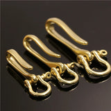 Brass Keychain Fob Clip Vintage Key Ring Wallet Chain Hook