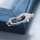 Copper Lobster Clasps with Zirconia for DIY Jewelry Making