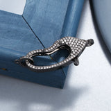 Copper Lobster Clasps with Zirconia for DIY Jewelry Making