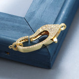 Copper Lobster Clasps with Zirconia for DIY Jewelry Making