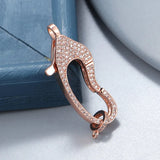 Copper Lobster Clasps with Zirconia for DIY Jewelry Making