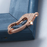 Copper Lobster Clasps with Zirconia for DIY Jewelry Making