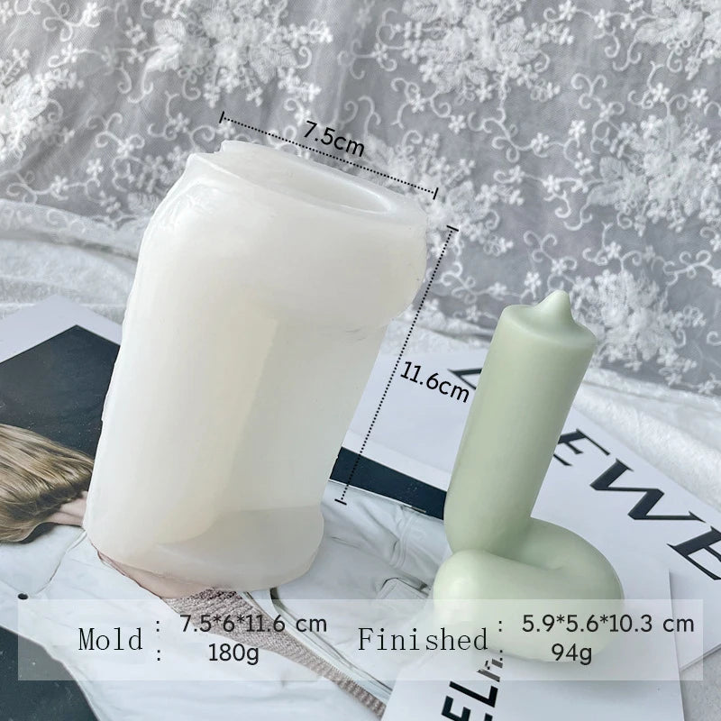 Twist Candle Silicone Mold DIY Character Scented Candle Soap Home Decoration