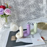 Twist Candle Silicone Mold DIY Character Scented Candle Soap Home Decoration