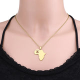 Berber Africa Necklace For Women Stainless Steel Choker Charm Collar Jewelry