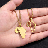 Berber Africa Necklace For Women Stainless Steel Choker Charm Collar Jewelry
