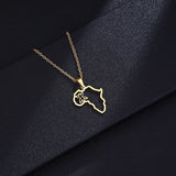 Berber Africa Necklace For Women Stainless Steel Choker Charm Collar Jewelry