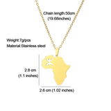 Berber Africa Necklace For Women Stainless Steel Choker Charm Collar Jewelry