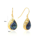 925 Sterling Silver Abalone Shell Pearl Earrings Gift for Women