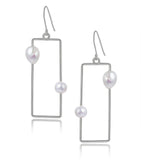 925 Silver Pearl Earrings for Women, Girls