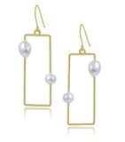 925 Silver Pearl Earrings for Women, Girls