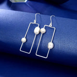 925 Silver Pearl Earrings for Women, Girls