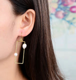925 Silver Pearl Earrings for Women, Girls