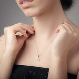 Natural Freshwater Cultured Rice Oval Pearl Necklace For Women/Girls