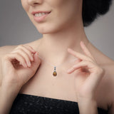 Natural Freshwater Cultured Rice Oval Pearl Necklace For Women/Girls