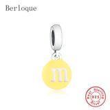 925 Sterling Silver Cartoon Bean Dangle Beads Charms for Bracelet