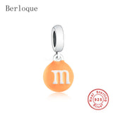 925 Sterling Silver Cartoon Bean Dangle Beads Charms for Bracelet
