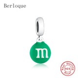 925 Sterling Silver Cartoon Bean Dangle Beads Charms for Bracelet