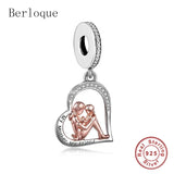 925 Silver My Mother My Child Heart Pendant Necklace