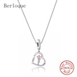925 Silver Forever Daddy's Girl Heart Necklace Chain Women Jewelry Gift