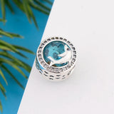 Sterling Silver 925 Green Beads Dolphin Fish Charms for Bracelet Necklace Making