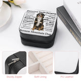 Bernese Mt. Dog Traits Jewelry Storage Box Earrings Ring Pendant Display