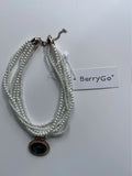 Pearl Beads Neck Chain Keychain for Women Wedding Jewelry