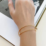 925 Silver Snake Chain Bracelet for Women 7.5"