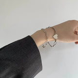 Sterling 925 Silver Chain Bracelet Women Fine Jewelry