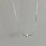 925 Silver Pearl Necklace Choker for Women Fine Jewellery