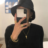 925 Silver Irregular Earrings Nordic Style Minimalist Big Party Jewelry
