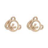925 Silver Little Bear Stud Earrings for Girls Women