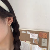 925 Silver Little Bear Stud Earrings for Girls Women