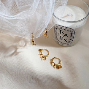 925 Silver Star Hoop Earrings Tassel Earrings Fine Jewelry