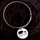 12PC/Lot Mama Bear Pendant Bracelets - Family Charm Jewelry for Mom