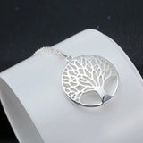 24PCS Tree of Life Necklaces Silver Plated Gift For Family Girl