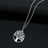 24PCS Tree of Life Necklaces Silver Plated Gift For Family Girl