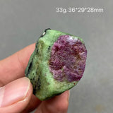 100% Natural Myanmar Fluorescent Ruby Rough Mineral Stones Healing Crystals