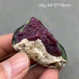 100% Natural Myanmar Fluorescent Ruby Rough Mineral Stones Healing Crystals