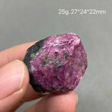 100% Natural Myanmar Fluorescent Ruby Rough Mineral Stones Healing Crystals