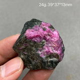 100% Natural Myanmar Fluorescent Ruby Rough Mineral Stones Healing Crystals