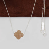 925 Silver Crystal Necklace Women Gift N028