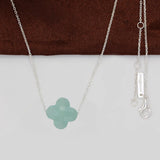 925 Silver Crystal Necklace Women Gift N028
