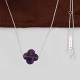 925 Silver Crystal Necklace Women Gift N028