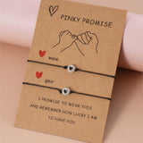 Glow-in-Dark Friendship Bracelets with Cards - BFF Matching Bracelets